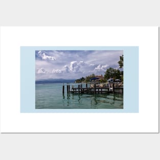 Summers day at Sirmione on Lake Garda Posters and Art